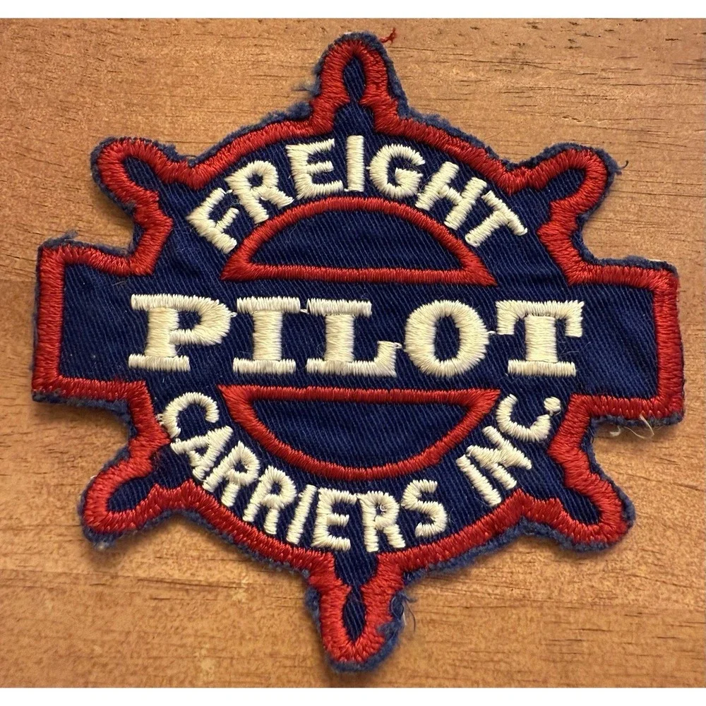 Pilot Transport Trucking Trucker Sew On Patch Hat‎ 70s 80s Rare Freight Carriers